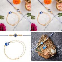 Eximious India Evil Eye Rakhi For Brother And Bhabhi Traditional Lumba Designer Fancy Bracelet On Rakshabandhan Traditional