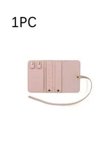 Borsa da viaggio portatile per gioielli da donna, borsetta cosmetica, elegante e compatta per riporre orecchini, anelli e collane, borsa multifunzionale per riporre piccoli oggetti, borsa per il viaggio di lavoro, prodotti per la cura della pelle e articoli da toeletta, borse da viaggio essenziali per le vacanze, buste sigillabili, buste regalo per gioielli