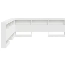 Testata contenitore Bianco 200 cm Legno multistrato