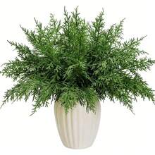 10/15/30 piezas Ramas artificiales de pino, decoraciones de árbol de pino falso para Navidad, plantas falsas, decoración de otoño para el hogar, decoración de invierno para el hogar, decoraciones navideñas, regalos de cumpleaños, decoración de otoño, decoración de habitación, decoración del hogar - Verde - Ver 1
