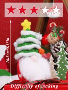 1 Set Christmas Needle Felting Kit, Beginners Wool Felting Kit Adult, Christmas Deer, Christmas Tree,Complete Needles Felting Tools And Supplies With Wool Roving, Felting Needles, Pad, Instruction