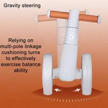 Bicicleta de Equilíbrio para Crianças, Andador de Bebê com Estabilidade Multirroda, Design em Liga de Alumínio Leve, Adequado para Meninos e Meninas de 1 a 3 Anos, Estrutura Estável Anti-Inclinação, Presente de Aniversário Ideal para Desenvolvimento de Habilidades Motoras - Uso Interno/Externo