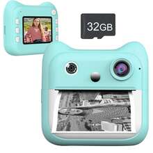 Instant Print Camera With Zero-Ink Paper: 3-In-1 Portable Photo Printer & 1080P HD Digital Camera With Fun Filters, Stickers, And Built-In 1300mAh Battery For Printing On-The-Go, Ideal Gift For Travel, Christmas, And Parties - ET-multicolor - View 19