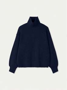 FOR BEAUTY Women's Lightweight Turtleneck Sweater, Slim Fit Ribbed Long Sleeve Thin Knit Pullover, Casual Commute Classic Top - Baolan - View 5