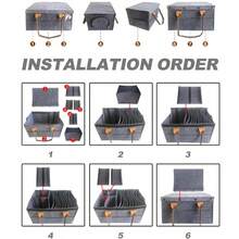 Caravan Plate Holder For Motorhome Campervan Boat Cupboard Tableware Storage Bag - Gris - Ver 4