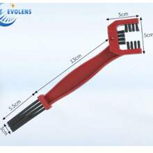 3-Sided Bicycle Chain Cleaning Brush - Red - View 6