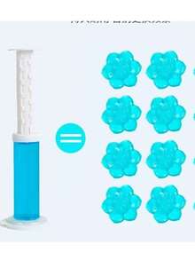 84 Fleurs Gel Nettoyant pour Toilettes - (6 en 1) Désodorisant, Déodorisant Efficace, Parfum Longue Durée pour Salle de Bain, Cuvette de Toilette Décoration de Chambre Décoration de Cuisine Sticker Mural Décoration Murale