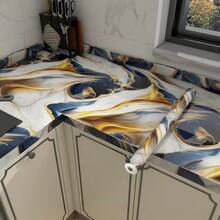 1 Rolle selbstklebende Granit-Marmor Tapete, wasserfest, fettresistent Vinyl, einfache DIY Heimdekoration - geeignet für Küche und Badezimmer, Heimrenovierungsprojekte, tolles Geschenk für Heimdekorationsbegeisterte