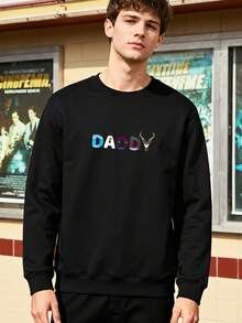 Frozen-Dad-And-Mom-Birthday-Daddy-Family-Party-Snowman Long-Sleeve Sweatshirt - màu đen - Xem 3