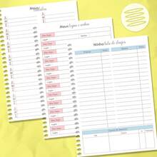 Planner Datado 2026 Capa Dura Espiral 15x21cm Semanal Mensal | MP2 | FábriCaderno - Tamanho Único - Visão 5