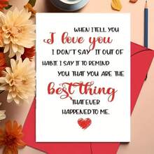 1pc Funny Anniversary Wedding Birthday Gift For Wife Husband Girlfriend Boyfriend, Romantic Card, Unique Birthday Gifts, Birthday Gift For Him Her