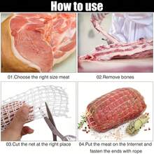 Durable And Reusable Meat Sausage Filling Mesh, Allowing Sausages And Meat To Be Fully Breathable - Breathable Design Prevents Cracking, Easy-To-Clean Kitchenware, Suitable For Hams And Meats, Ham Cooking Accessories, Effective Steam Circulation