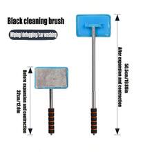 1pc Multi-Functional Car Rear View Mirror Extendable Windshield Wiper, Rain Scraper, Windshield Cleaning Brush - Multicolor - View 20