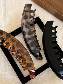 1pc High Volume Hair Clips, Women's Large Banana Clip With Back Comb For Ponytails, Vertical Twist Barrette Hair Accessory, Hair Tools, Beauty Accessories, Curly Hair, Hair Accessory, Fall, Travel, Hair Tools, Accessories Women, Hair Stuff, Fall, Hair, Travel, Women, Hair Accessory, Hair Tools, Beauty Accessories, Gifts, Travel, Gifts For Women, Hair Stuff, For Women, Stocking Fillers, Stocking Stuffers For Adults, For Adult, Hair Stuff, Women's Accessories, Stocking Stuffer, Coming-Of-Age Hair Accessory, Gift Ideas For Women, Beauty Stocking Fillers, Gifts For Women - Multicolor - View 4