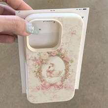 1pc Vintage Floral Heart Frame Swan Pattern TPU Phone Case Compatible With IPhone 17 Pro Max/17/16 Pro Max/15/13/12/11, S20 FE/A15/S24/A55, Redmi Note 11/12/13 Pro, Full Body Soft Protective Cover - Kiểu 1 (1 cái) - Xem 4