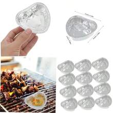 CIYODO 50 Piezas Mini de Aluminio para Repostería y Bbq Bandejas Desechables para Tartas Muffins y Postres para Picnics y Fiestas - PAGO - Ver 1