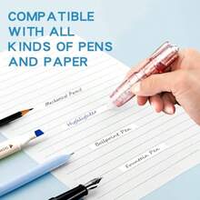 New Spring Product - Retractable White Correction Tape - Correction Tape Pen, Convenient To Use Cute Pencil-Shaped Eraser Applicator, Instantly Corrects Mistakes, Suitable For Office Supplies - Back To School Stationery