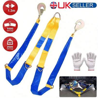 Winching Assistance Straps Webbing Winch Brother 5000KG 5T Vehicle Recovery Tool