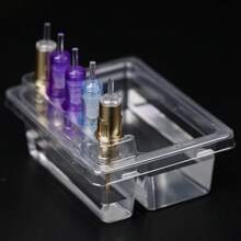 20个透明纹身墨水杯架 - 一次性塑料纹身墨水杯架 - 新款方形针头清洗杯 - 纹身刺绣针头架 - 纹身针头墨水清洗杯，纹身清洁用品，纹身杯架，纹身墨水针头架，塑料纹身杯托盘，透明墨水清洗杯 - 彩色 - 查看 6