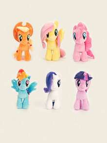 Hasbro 我的小马驹站立毛绒玩具 M 码 30 厘米（11.81 英寸）生日礼物和圣诞礼物 | 海贼王 - 选择你最喜欢的角色：萍琪派、暮光闪闪、小蝶、云宝黛西、瑞瑞、苹果杰克 - 橘色 - 查看 8