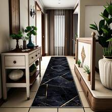 1 pièce Tapis de couloir moderne minimaliste extra long, convenant pour le salon, la chambre, le balcon, le bureau à domicile, la cuisine et autres espaces à fort trafic comme décoration d'intérieur