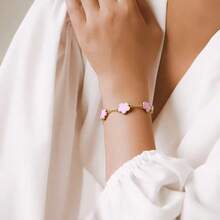 1 pieza Nuevo brazalete elegante de cadena de cinco hebras de moda