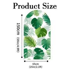 1pc/65pcs 2D Flat Animal Theme Wedding Arch Backdrop, Birthday Baby Shower Party Decor, Green Leaves Elastic Fabric Background (Stand Not Included) - Multicolor - View 22