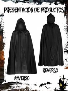 5-Piece Halloween Grim Reaper Costume, Adult Halloween Death Costume With Black Hooded Cloak, Skull Mask, Luminous Glasses, Skeleton Gloves And Death Scythe, For Halloween Cosplay Costumes - 黑色 - 查看 9