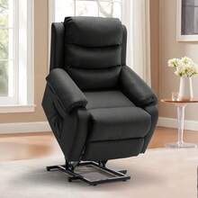 KORSER Power Lift Recliner Chair For Elderly, Reclining Chair For Adults, Small Recliner With Assist For Seniors, Electric Single Lift Sofa With Memory Function For Living Room Reading Room, Linen Fabric - US A Type Plug(110-127V) - View 11