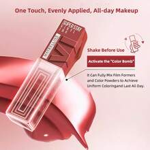 Maybelline 美宝莲亲吻唇膏唇彩，防晕染，防水，哑光，持久，亮泽 - #220 質感紅棕 - 查看 8