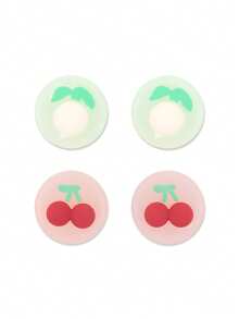 4 miếng bọc bảo vệ tay cầm chơi game bằng silicon hình trái cây, phụ kiện tay cầm chơi game - Cải bắp và anh đào - Xem 7