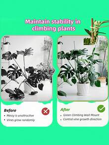 1/3/5/10 件青蛙形植物架 - 创意攀爬植物支架，适用于小盆栽和多肉植物，可爱稳定耐用的塑料花园装饰，梦幻青蛙花园装饰品 - 綠色 - 查看 8