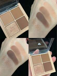 Rom&nd Better Than Eyes Eyeshadow Palette 03 Dry Ragras, Basic Eyeshadow Palette, 4 Colors Daily Natural Tones, Velvet Texture, Easy To Blend, Highly Pigmented, Matte And Shimmer Dual Finish, Long-Lasting, Korean Makeup, Korea Cosmetics, Gift - 03 幹拉格拉斯 - 查看 4