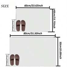 1 buc covor de baie cu gel de siliciu, covor de podea pentru cabină de duș, covor de intrare în baie, decor de Crăciun, covor de bucătărie