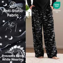 Mens Pajama Pants Soft Flannel Fleece Pajama Bottoms Sleep & Lounge Pants With Pockets And Drawstringhalloween - 聖誕老公公 - 查看 9