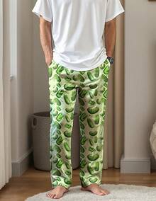 Mens Pajama Pants, Soft Lounge Sleep Pants With Pockets Lightweight Long Pajama Bottoms For Menhalloween - 泡菜貓 - 查看 4