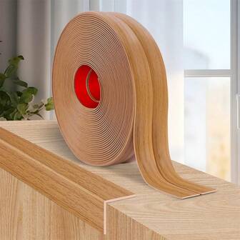 1pc 78.74inch/118.11inch/196.85inch Flexible Wall Corner Protector Moulding Trim Peel And Stick Wall Corner Guards Edging Protector Self Adhesive Molding Trim Strip For Edging Ceiling Light Brown Wood Grain Design