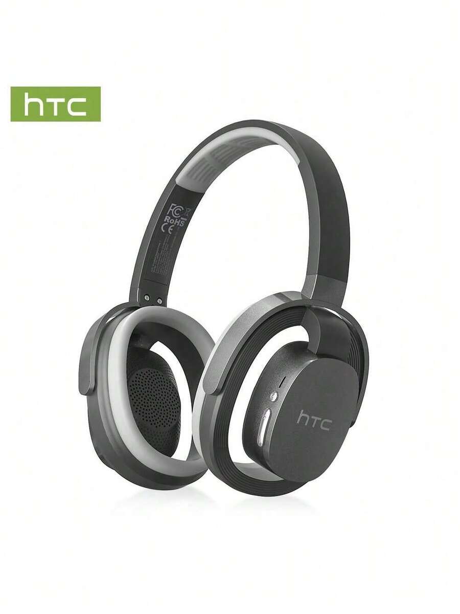 HTC HP07 真无线蓝牙耳机，主动降噪，通透模式，入耳式舒适佩戴，超长续航，黑色 - 黑色 - 查看 1