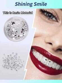 novani 230pcs Tooth Gem Kit, Rhinestone Tooth Jewelry Decoration Kit,Fashion Unisex Tooth Accessories, Sparkling Crystal Tooth Gem, Easy To Install , Durable - Multicolor - View 15