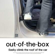 Car Door Step With Glass Breaker, Suitable For Various SUVs And Trucks, Foldable