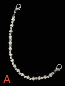 1pc Premium Rhinestone Decor Detachable Hat Chain, Versatile Accessory For Baseball Caps, Holiday Gift & Daily Hat Decoration