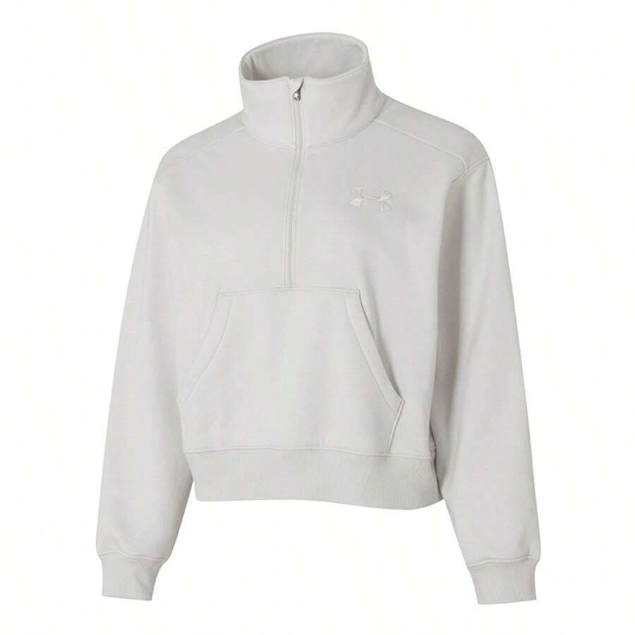 Under Armour Sudadera casual y holgada con cuello alto para mujer, suave y cómoda