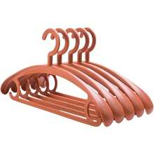 Trrcylp 10 Pack Heavy Duty Hangers Plastic 25 Lb Capacity Swivel Hook Clothes Hanger Wide Shoulder Non Slip Thick Coat Hanger Orange