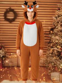 Men Loungewear Onepieces - Coffee Brown - View 2