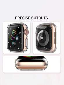 3 buc folie de protecție pentru ecran TPU, compatibilă cu seriile 9/8/7/SE/6/5/4/3/2, dimensiuni 45/44/42/41/40/38 mm, potrivită pentru accesorii pentru ceasuri inteligente din seria 9/8/7/SE/6/5/4 - Transparent + Transparent + Transparent - Vizualizare 4