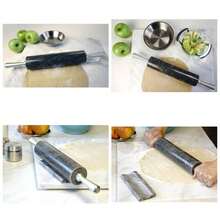 ROLL - 18 - Rodillo de rodillo francs, Rodillo con soporte. Mrmol gris, 25.4, 1 - Rodillo con soporte. + Mármol gris - Ver 1