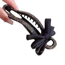 Zerbrochene Diamant-Schleife, Haarklammer, feminine Ausstrahlung, Haarklammer für den Hinterkopf, modische und vielseitige Alligator-Haarklammer, Haarzubehör, Klemmklammern