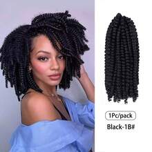 30 hebras/paquete Cabello trenzado de primavera para Locs de mariposa, Locs suaves, Trenzas de ganchillo cortas y esponjosas de 12 pulgadas, Extensiones de cabello trenzado sintético de baja temperatura, Fácil de usar, Para diario o fiesta, Halloween, Navidad y Año Nuevo