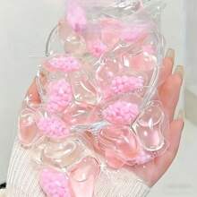 100/30pcs/Set 3-In-1 Cherry Blossom Laundry Balls Set - Cleaning, Fabric Softening, Heavy Duty Stain Removal Laundry Balls, Concentrated Fragrant Laundry Detergent, Fabric Softener, Anti-Static - Pink - View 6