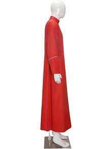 Men's Cassock Choir Long Cassock Minister Robe Clergy Pulpit Liturgical Church Robe 4 Colorshalloween - Red - View 11